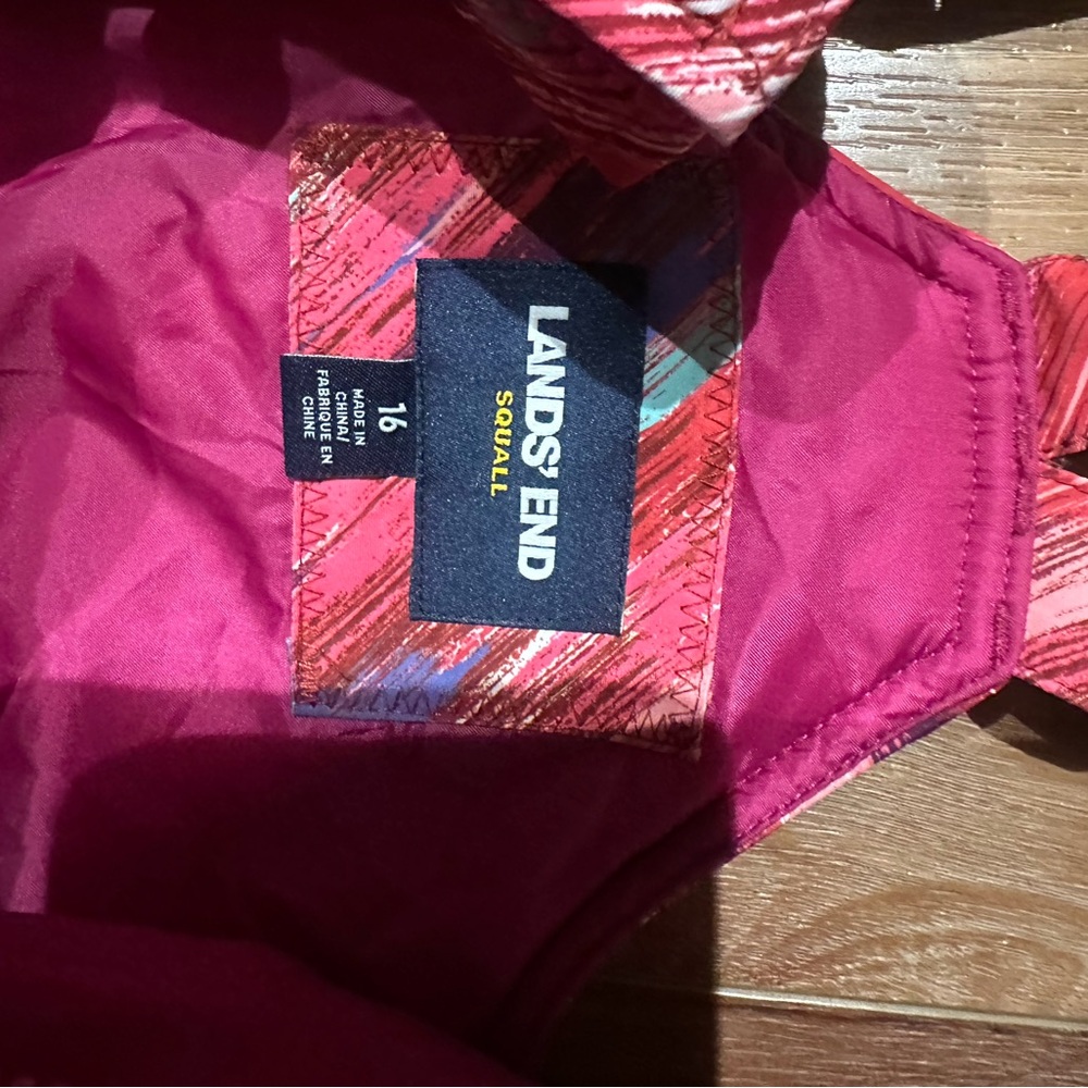 Lands' End Pink Squall Jacket